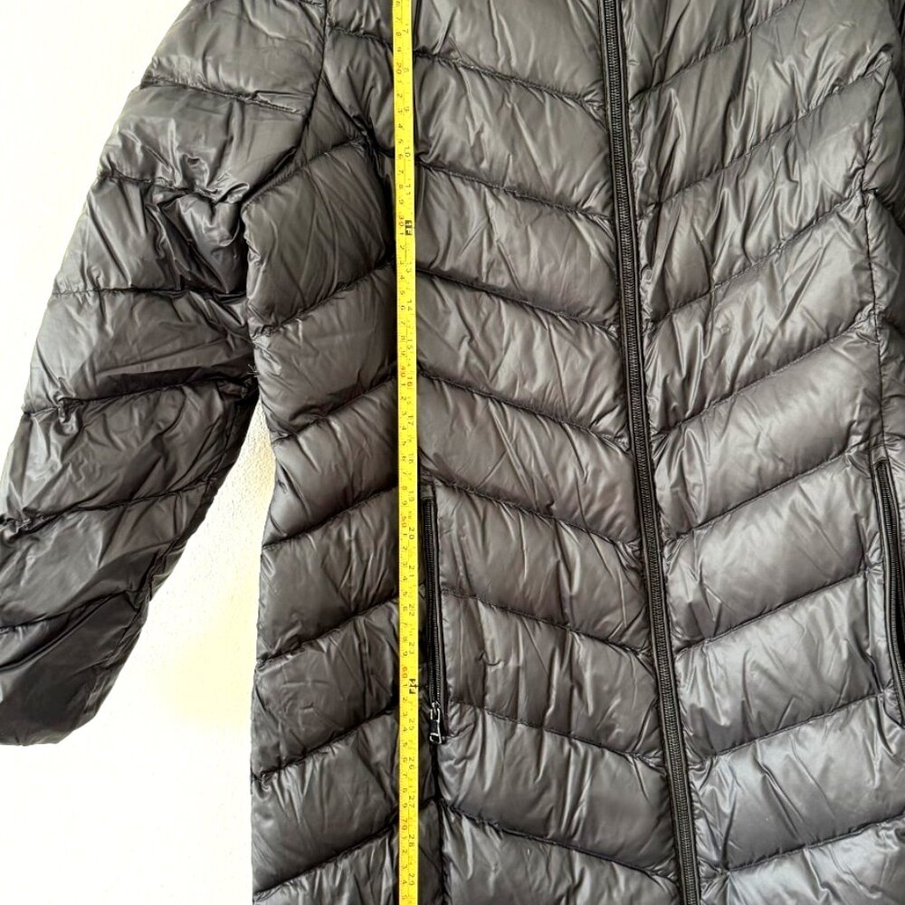 Calvin Klein Black Lightweight Down Hooded Puffer Jacket Coat Women's Size L NWO - Picture 8 of 11